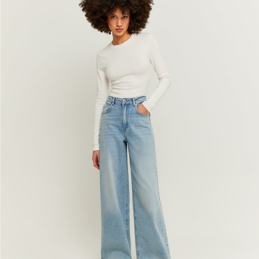 TSH Blue Flare Wide Leg Denim